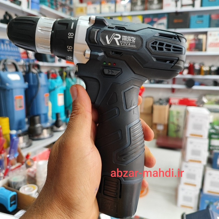 دریل شارژی گیربکسی 12 ولت ویوارکس مدل 12V با یکسال گارانتی