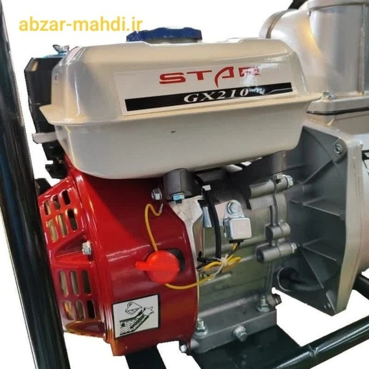 موتور پمپ طرح هندا استار 2 اینچ قدرت 7 اسب موتور آب بنزینی STAR همراه لوازم کامل مدلWP-50