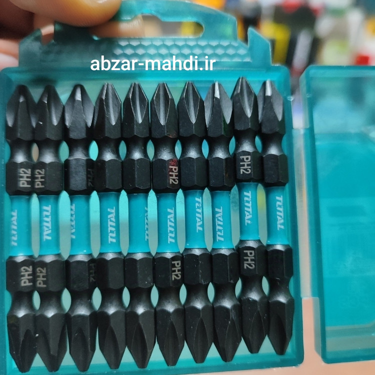 سری پیچگوشتی صنعتی توتال دوسر چهارسو مدلTACIM16PH233 بسته 10 عددی