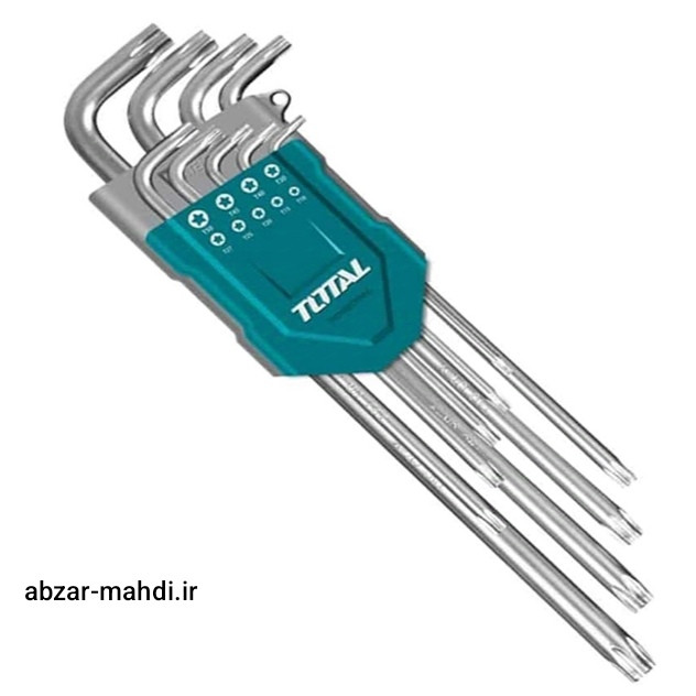 آچار آلن ستاره ای 9عددی توتال مدل TAT106392 کیفیت صنعتی