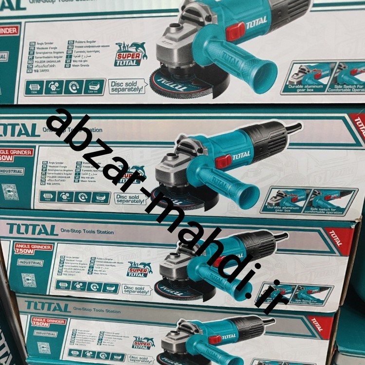 مینی فرز کلید بغل 750 وات صنعتی توتال مدل TG10711556 با 24 ماه گارانتی شرکت توتال و خدمات پس از فروش