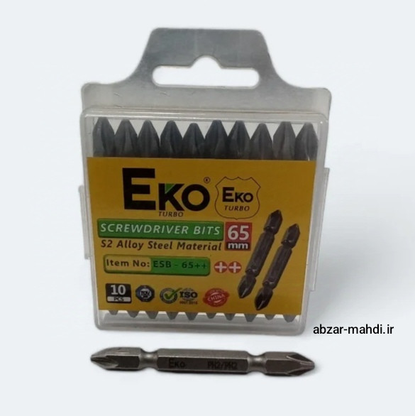 سری پیچگوشتی دوسر چهارسو اکو مدل EKO-65 بسته ۱۰ عددی