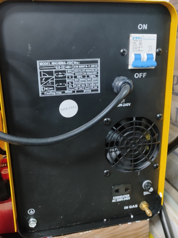 اینورتر جوشکاری دوکاره CO2 صنعتی 450 آمپر اینتیمکس مدل MIG/MMA-450 جوشکاری با کپسول و بدون کپسول
