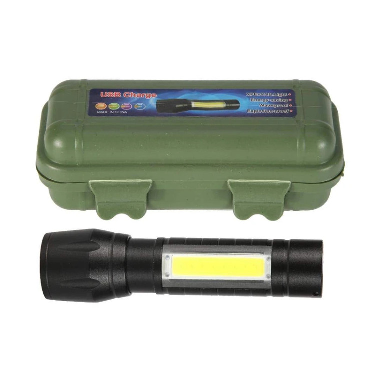 چراغ قوه شارژی پلیسی دو حالته با قابلیت زوم مدل T6-COB