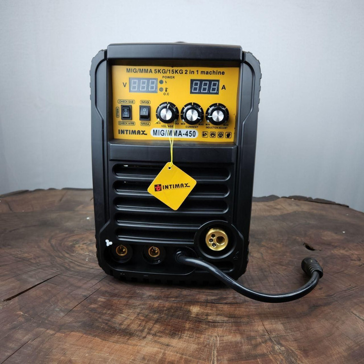 اینورتر جوشکاری دوکاره CO2 صنعتی 450 آمپر اینتیمکس مدل MIG/MMA-450 جوشکاری با کپسول و بدون کپسول