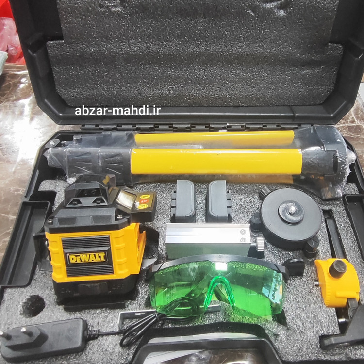 تراز لیزری شارژی 4 بعدی 16 لاین نور سبز دیوالت مدل DV360