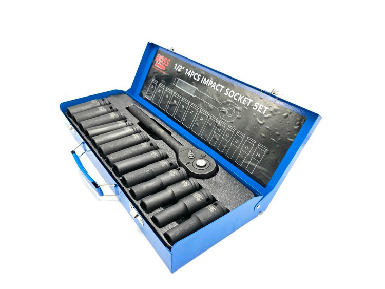 جعبه بکس فشار قوی پایه بلند ۱۴ عددی باس مدل 14PCS تکنولوژی آلمان