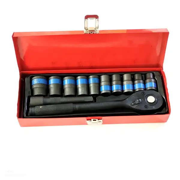 جعبه بکس ۱۲ عددی مشکی فشار قوی برند معروف SHUNDA مدل 12PCS