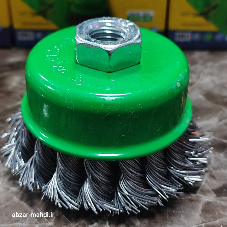 فرچه کاسه ای بافته اکو سایز 75 میلیمتر مدل ETCB-75