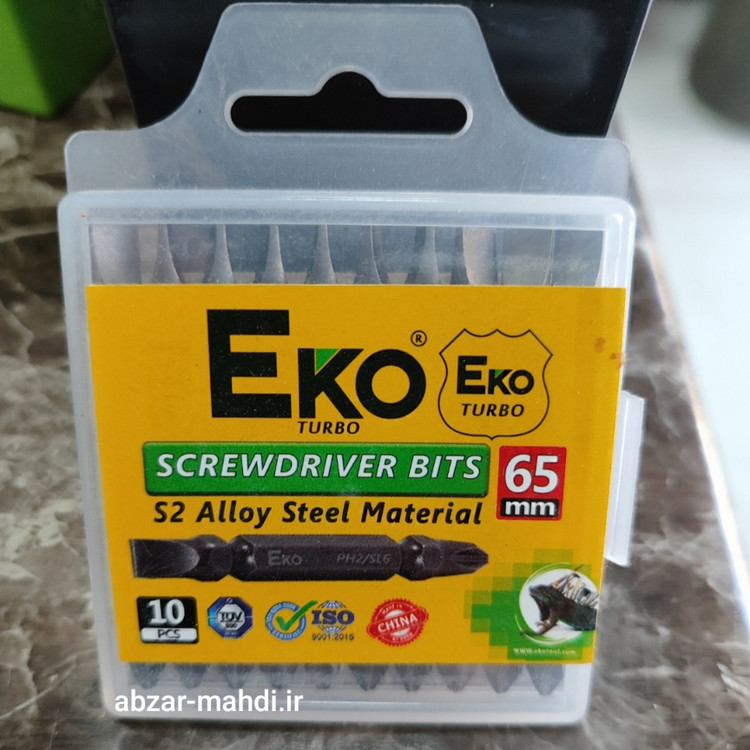 سری پیچگوشتی مگنت دار 6/5 cm یکسر دوسو یکسر چهارسو اکو بسته 10عددی