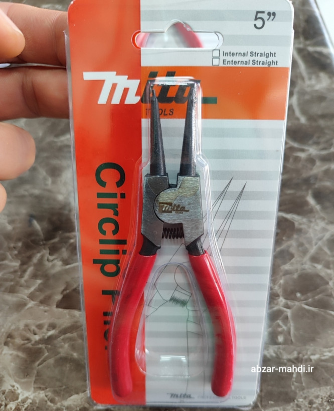 انبر خار باز کن سر راست میتا سایز 5 اینچ مدل mita-5 آلیاژ کروم وانادیوم