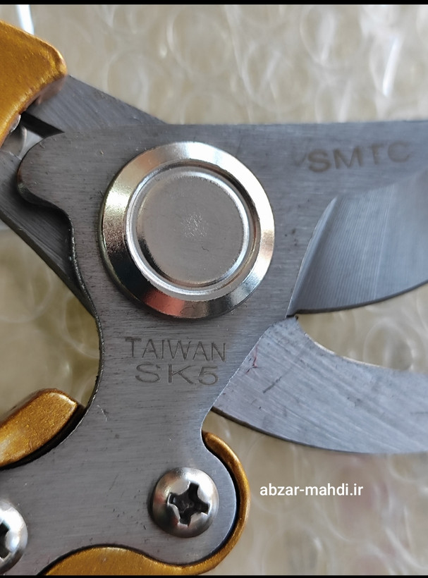 قیچی باغبانی تایوانی طلایی جدید Smtc کیفیت درجه یک مدل 210mm