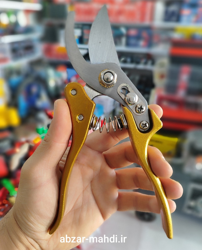 قیچی باغبانی تایوانی طلایی جدید Smtc کیفیت درجه یک مدل 210mm