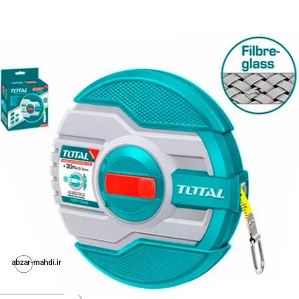 متر پارچه ای فایبرگلاس 30 متری توتال TMTF13306 کیفیت درجه یک