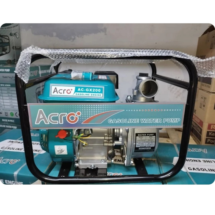 موتور پمپ آب 3 اینچ آکرو مدل AC-CX200 کاربراتور حک شده ژاپن با تمام وسایل کامل