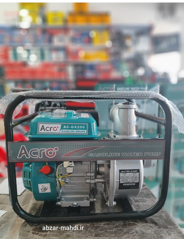 موتور پمپ آب 3 اینچ آکرو مدل AC-CX200 کاربراتور حک شده ژاپن با تمام وسایل کامل