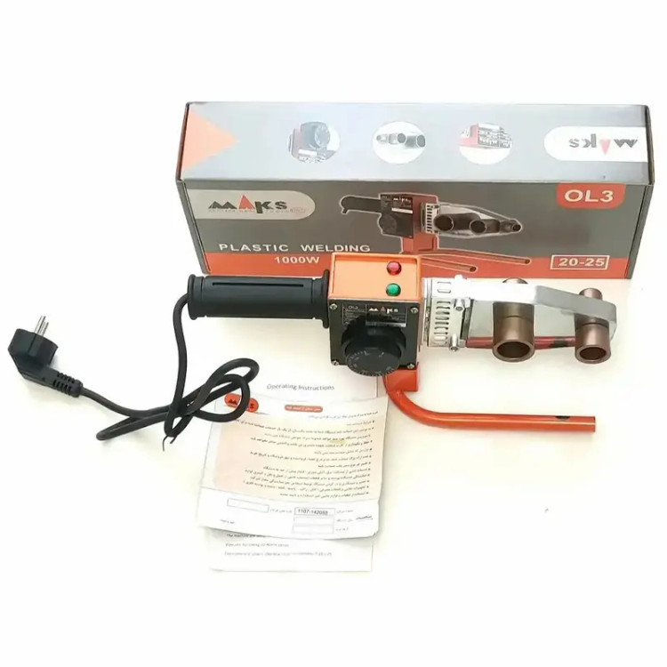اتو لوله سبز 1000 وات گوشه زن مکس مدل ol3 با یکسال گارانتی و خدمات پس از فروش