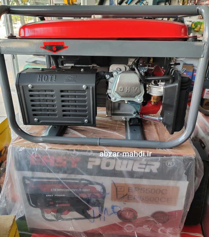 موتور برق ۳ کیلووات هندلی یزی پاور مدل EP5500C سیم پیچ تمام مس