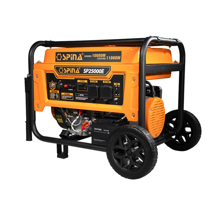 موتور برق اسپینا مدل SP25000E سه گانه سوز تک فاز ATS دار ظرفیت 11 کیلووات