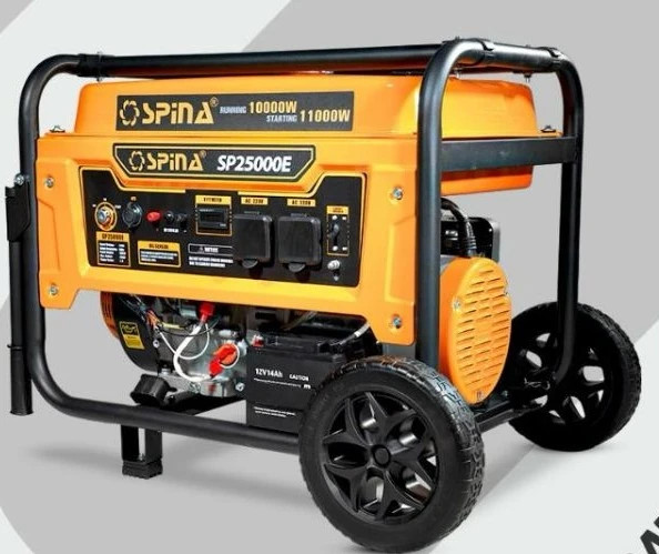 موتور برق اسپینا مدل SP25000E سه گانه سوز تک فاز ATS دار ظرفیت 11 کیلووات