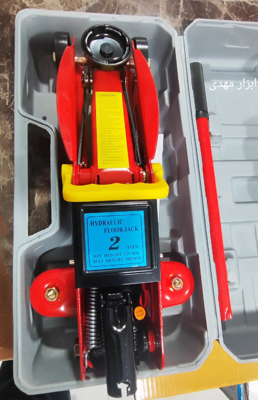 جک سوسماری 2 تن کیف دار ترولی ورق سنگین۱۰ کیلویی مدل فلوور