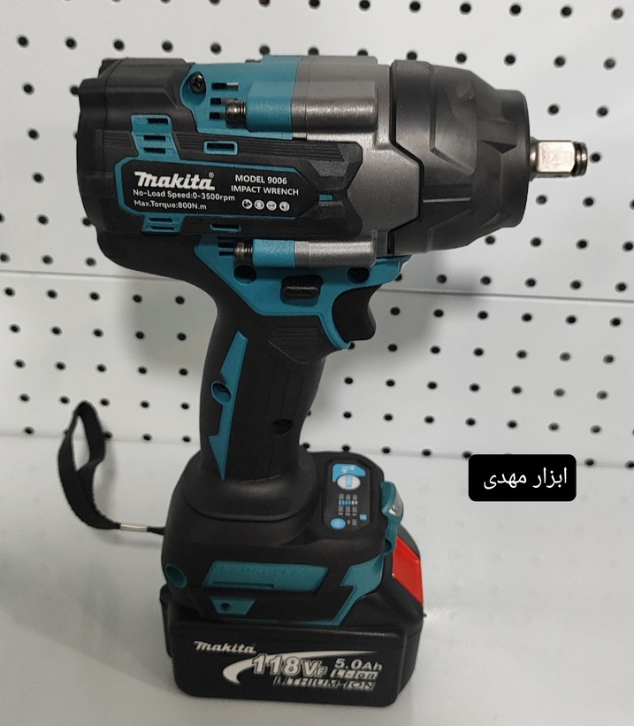 بکس شارژی ۱۱۸ ولت براشلس ماکیتا ۸۰۰ نیوتون ۲ باتری مدل ۹۰۰۶makita