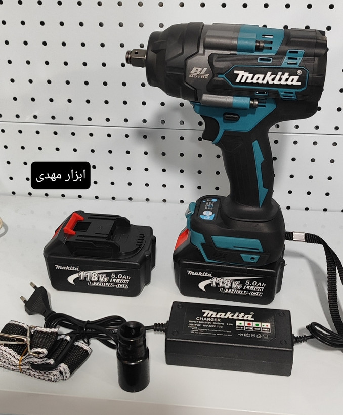 بکس شارژی ۱۱۸ ولت براشلس ماکیتا ۸۰۰ نیوتون ۲ باتری مدل ۹۰۰۶makita
