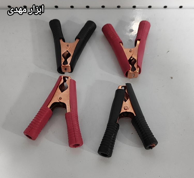 گیره سوسماری متوسط 9 سانتی ۴ عددی مخصوص کابل اتصال و غیره (باتری ب باتری)