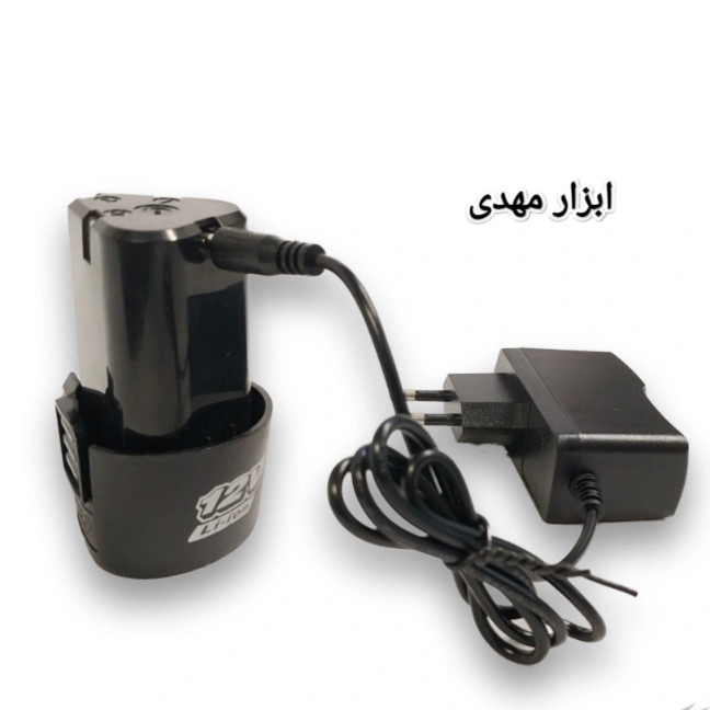 آداپتور شارژر سوزنی دریل شارژی 12 ولت با نشانگر شارژ