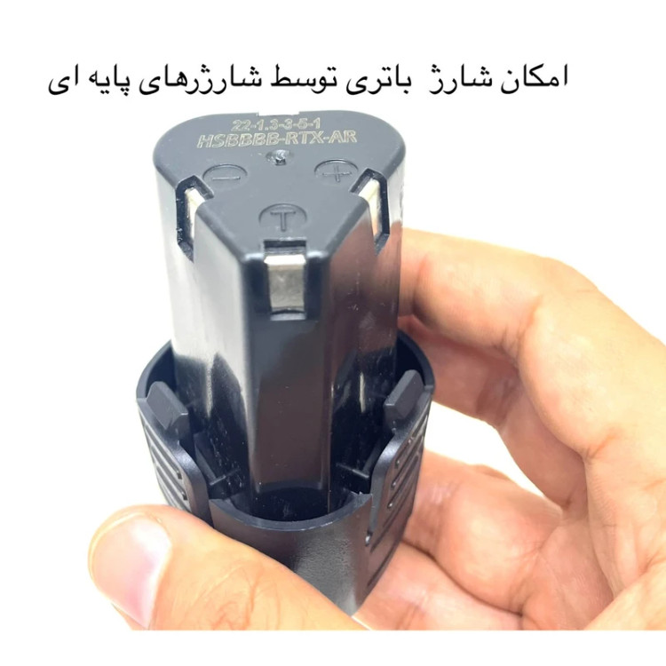 باتری ۱۲ ولت دریل شارژی ویوارکس مدل VR1215-LB مناسب انواع دریل شارژی های برندهای گریتک،باس، ادون، کریتور، اینتیمکس ، و غیره