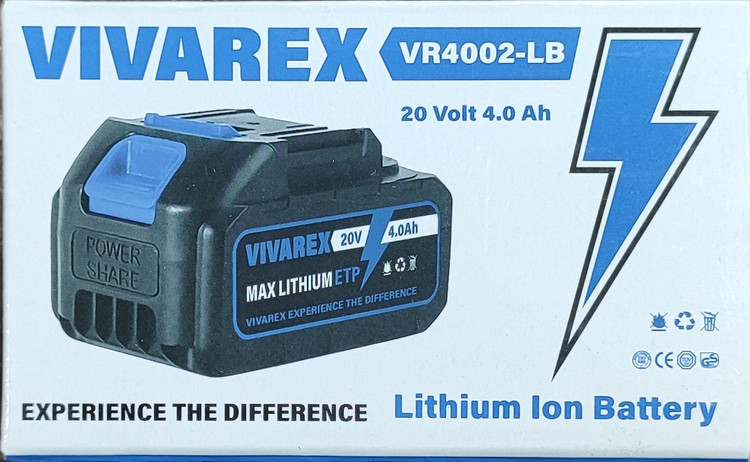 باتری 20 ولت 4 آمپر 10سلولی ویوارکس مدل VR4002-LB