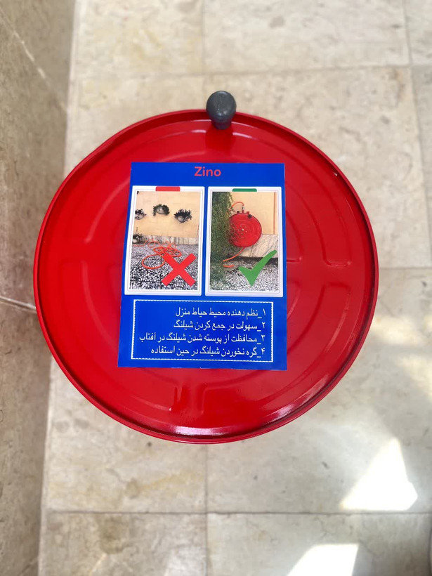 شلنگ جمع کن ۵۰ متری تمام فلزی زینو با ۲۴ ماه گارانتی مدل گردان با قابلیت نصب مستقیم به شیر آب