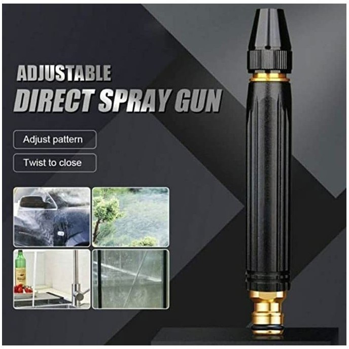 کارواش سر شلنگی 4 تیکه دو سر کوبلینگ نازل برنجی مدل 12mm