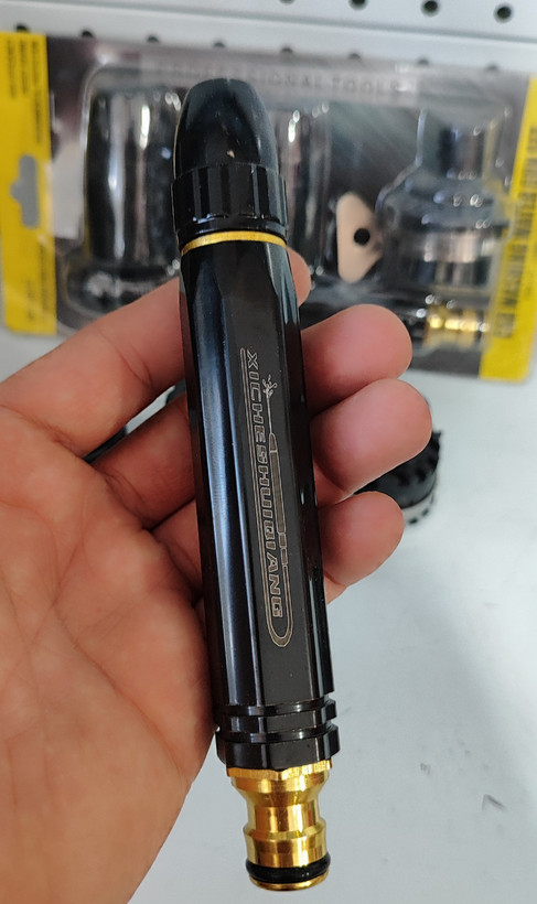 کارواش سر شلنگی 4 تیکه دو سر کوبلینگ نازل برنجی مدل 12mm