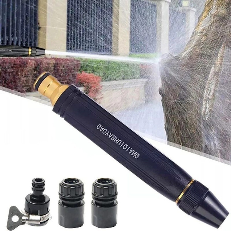 کارواش سر شلنگی 4 تیکه دو سر کوبلینگ نازل برنجی مدل 12mm