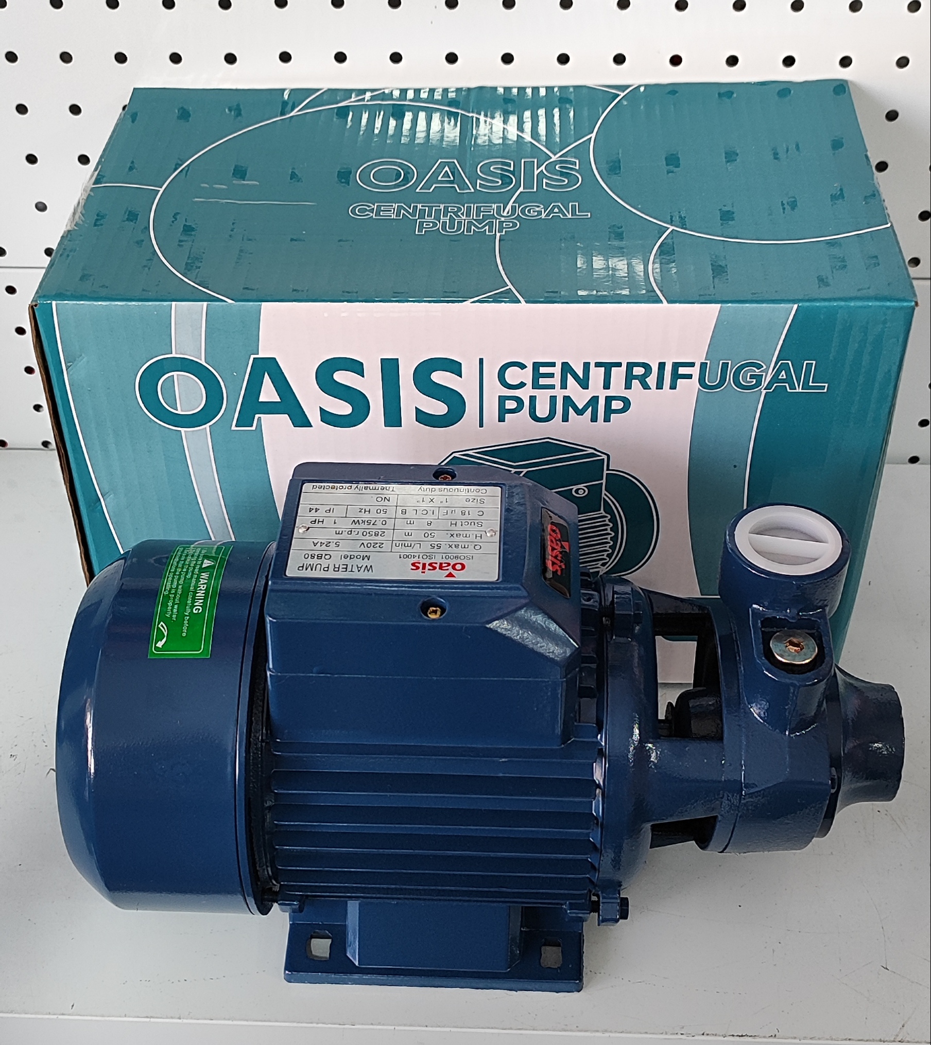 پمپ آب یک اسب محیطی اوسیس مدل QB80 سیم پیچ تمام مس شفت استیل