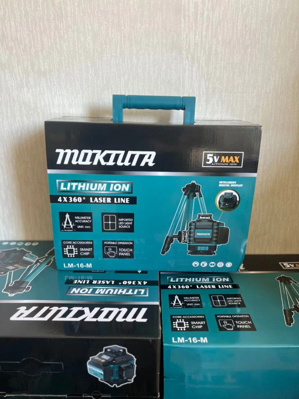 تراز لیزری ۴ بعدی ۱۶ لاین 360 درجه لنز فلزی ماکیتا مدل 5V-16X با کیف BMC