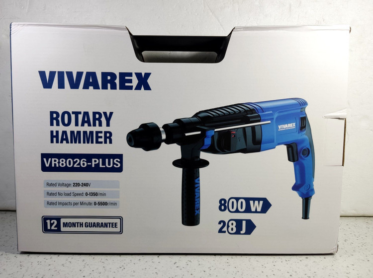 بتن کن سه کاره سه نظام اتوماتیک ویوارکس مدل VR-8026PLUS-RH با یکسال گارانتی و تمام لوازم