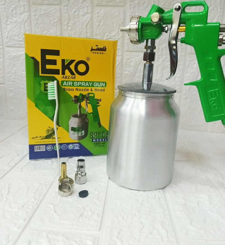 پیستوله بادی دو تنظیم کاسه زیر اکو مدل ESG-S990S نازل 1/8