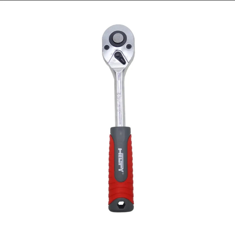 دسته جغجغه روکش دار درایو 12 ضامن دار هیلتی جنس کروم وانادیوم مدل HRD-111