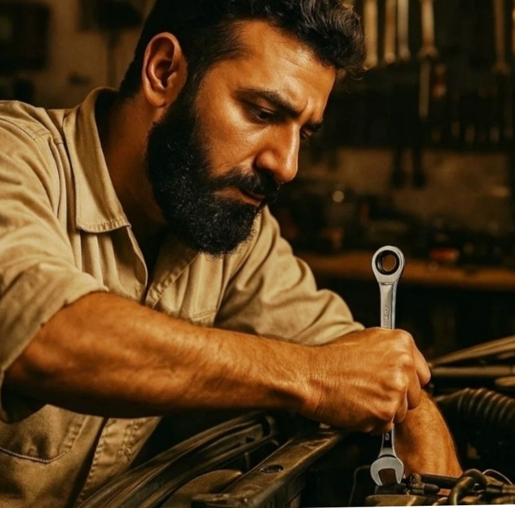 آچار جغجغه 7 عددی برند HT جنس کروم وانادیوم مات مدل 252