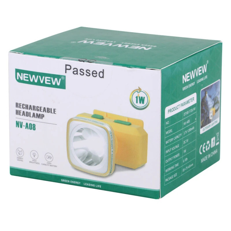 چراغ قوه شارژی پیشانی سه حالتهNEWVEW مدل NV-A08