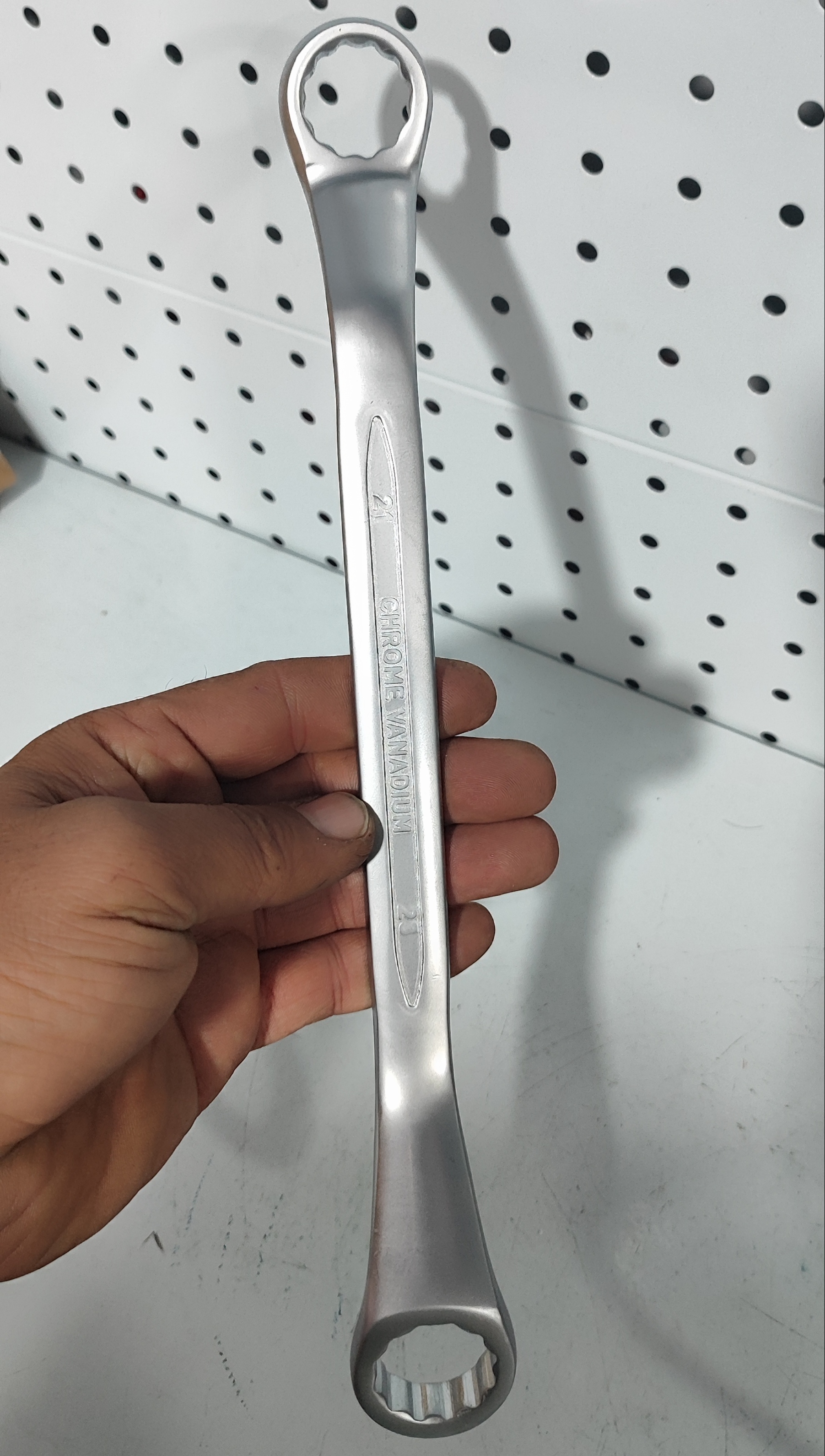 آچار دو سر رینگ 21×23 داربستی مات  جنس کروم وانادیوم