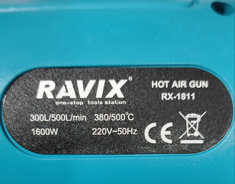 سشوار صنعتی 1600 وات دو حالته راویکس مدل RX-1811