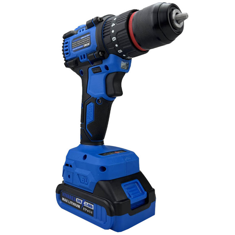 دریل شارژی چکشی ۲۰ ولت براشلس صنعتی ویوارکس مدل VR12010-BLX با یکسال گارانتی