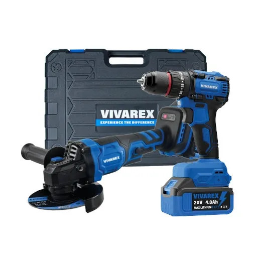 کیت دو عددی براشلس دریل شارژی و فرز شارژی ویوارکس مدل VR2402-BCK با یکسال گارانتی و خدمات پس از فروش