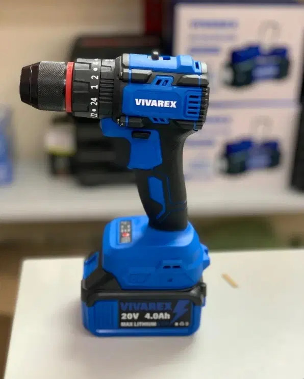 کیت دو عددی براشلس دریل شارژی و فرز شارژی ویوارکس مدل VR2402-BCK با یکسال گارانتی و خدمات پس از فروش